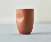 Velvet Avela Ceramic Mug with Indentation, 320 ml, Terracotta