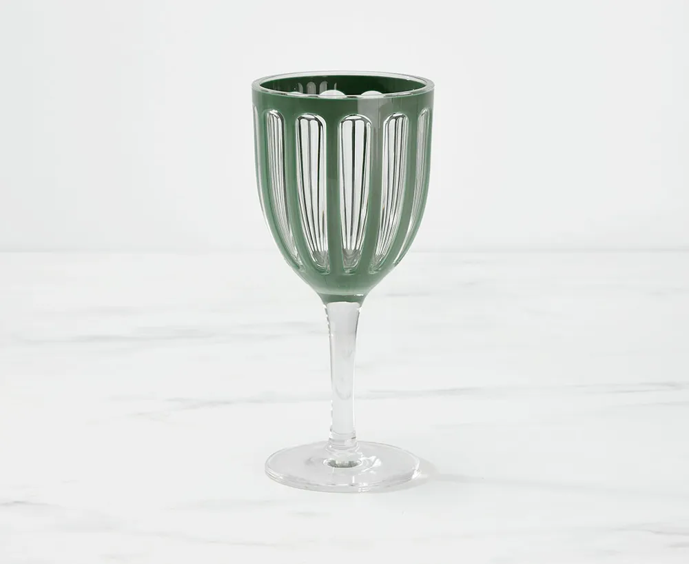 Rome Leaf Acrylic Wine Glass, 380 ml