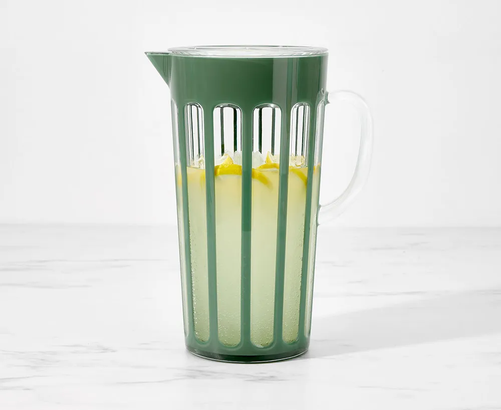 Rome Leaf Acrylic Pitcher, Emerald, 2.5 L