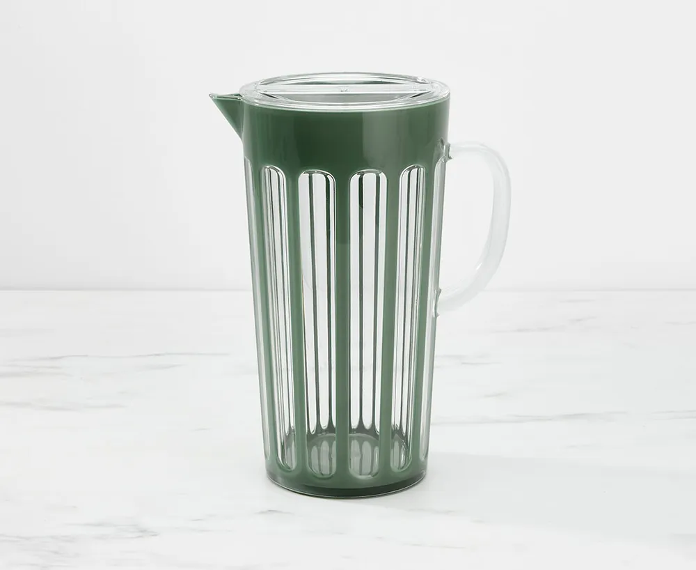 Rome Leaf Acrylic Pitcher, Emerald, 2.5 L