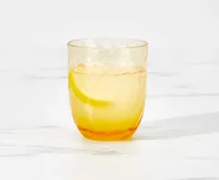 Ripple Acrylic Double Old-Fashioned Glass, Amber, 400 ml