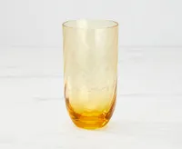 Ripple Acrylic Highball Glass, Amber, 640 ml