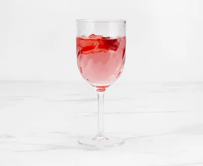 Ripple Acrylic Wine Glass, Clear, 380 ml