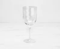 Ripple Acrylic Wine Glass, Clear, 380 ml