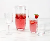 Ripple Acrylic Wine Glass, Clear, 380 ml