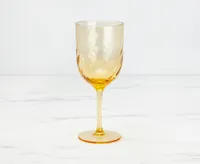 Ripple Acrylic Wine Glass, Amber, 380 ml