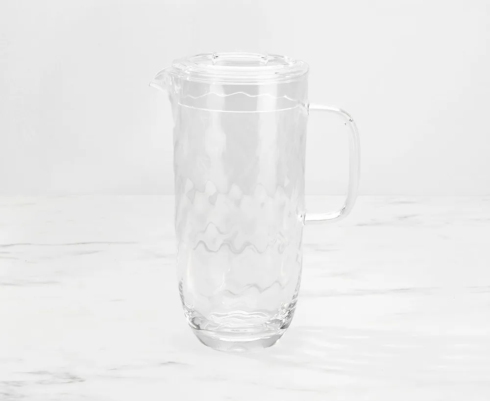 Ripple Acrylic Pitcher, Clear, 2.5 L