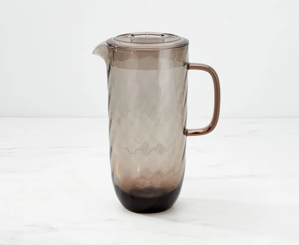 Ripple Acrylic Pitcher, Cocoa, 2.5 L