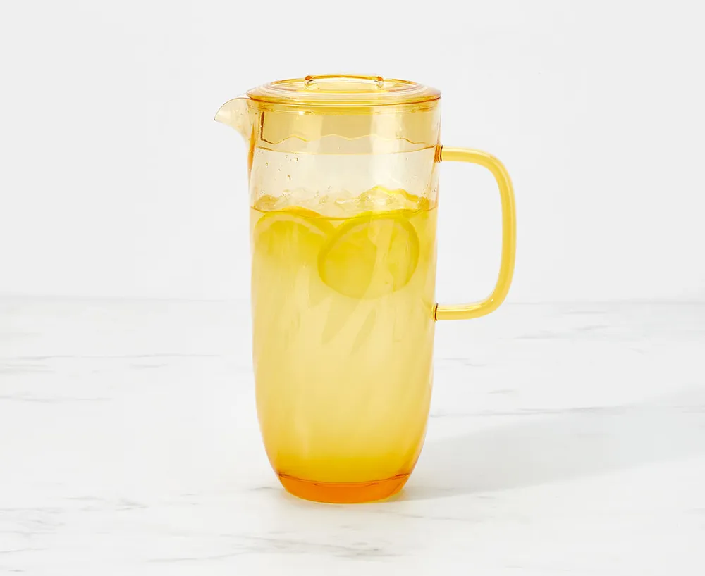 Ripple Acrylic Pitcher, Amber, 1.8 L