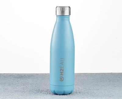 Thermo Water Bottle, 17 oz, Blue