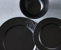 Stone 12-Pc Dinnerware Set, Black