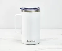 Canyon Stainless Steel Double-Wall Mug, White, 682 ml