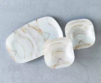 Carrara Marble Condiment Set of 3