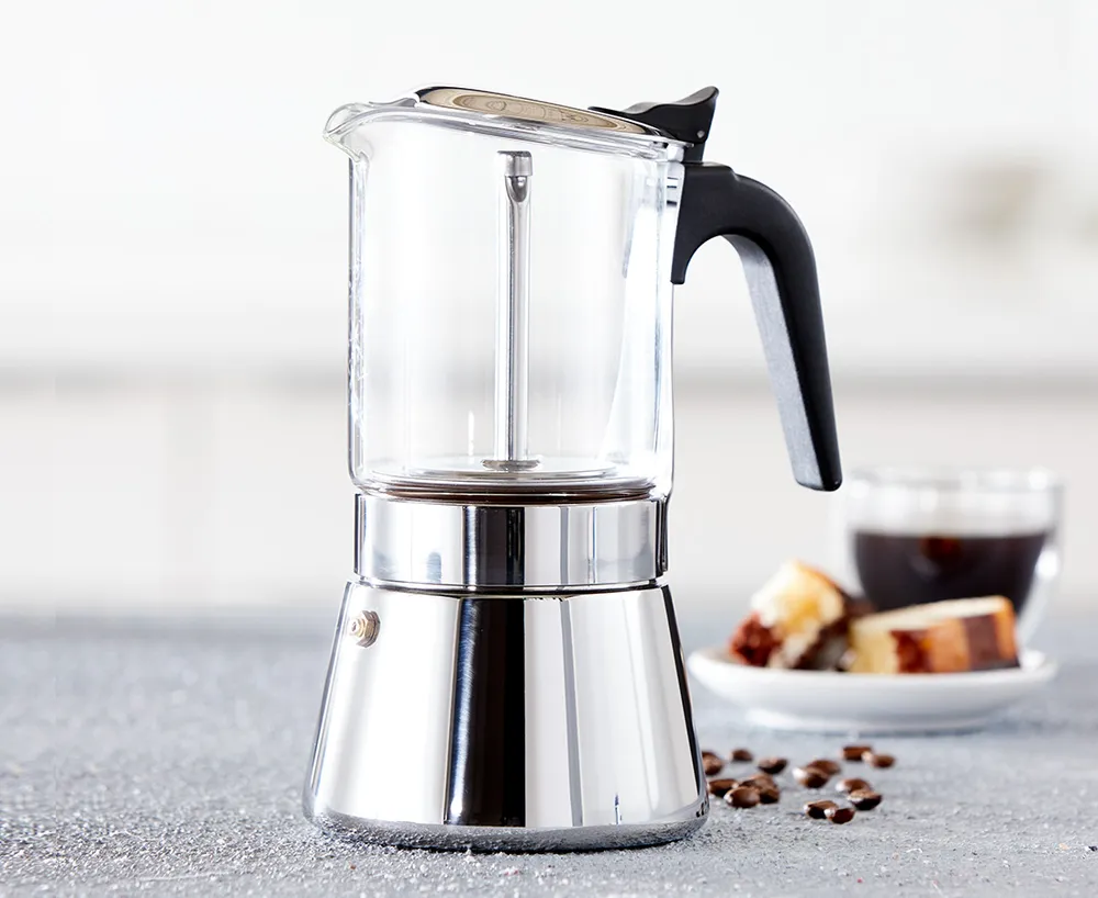 Java & Co Stovetop Espresso Maker, 360 ml