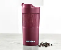 Java & Co Travel Mug Press, Raspberry, 350 ml