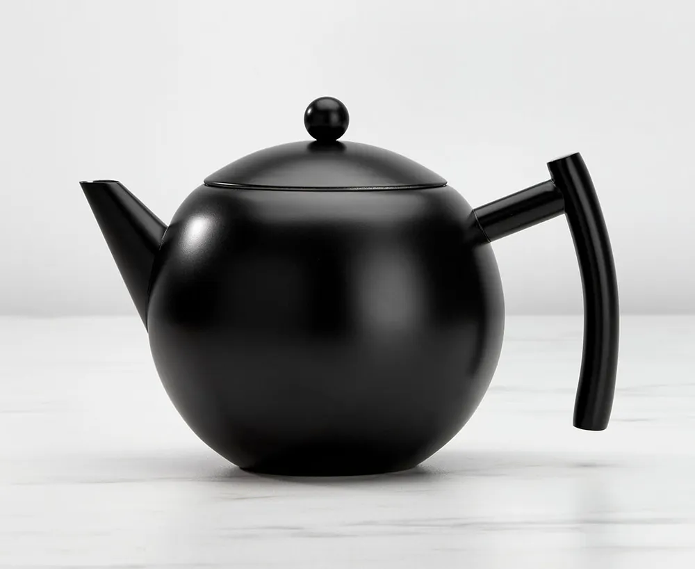 thinktea Kuro Teapot with Infuser, Black, 1.5 L