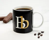 Monogram B Mug, Black, 360 ml