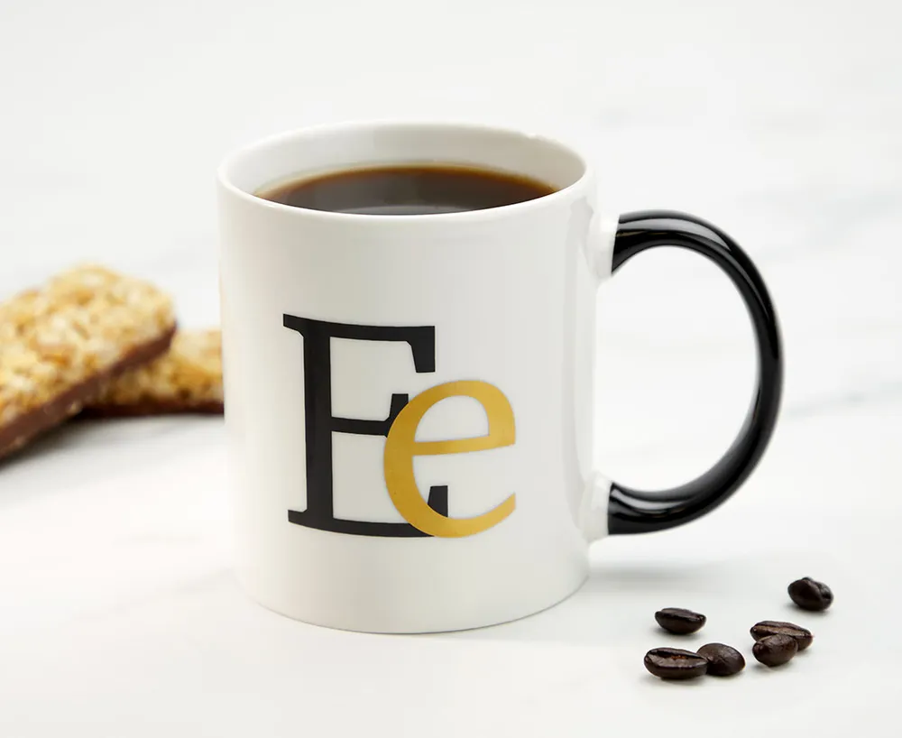 Monogram E Mug, White, 360 ml