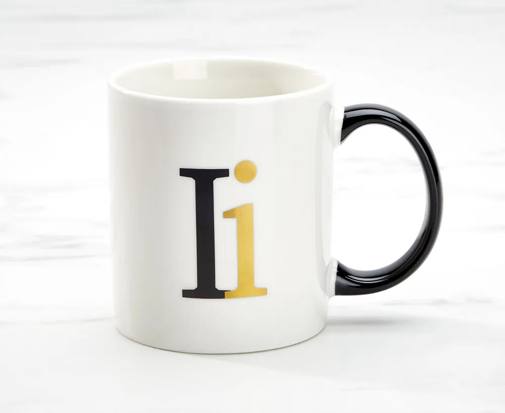 Monogram I Mug, White, 360 ml