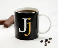 Monogram J Mug, Black, 360 ml