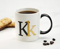 Monogram K Mug, White, 360 ml