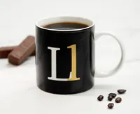 Monogram L Mug, Black, 360 ml 