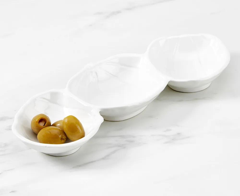 Citrouille Triple Section Bowl