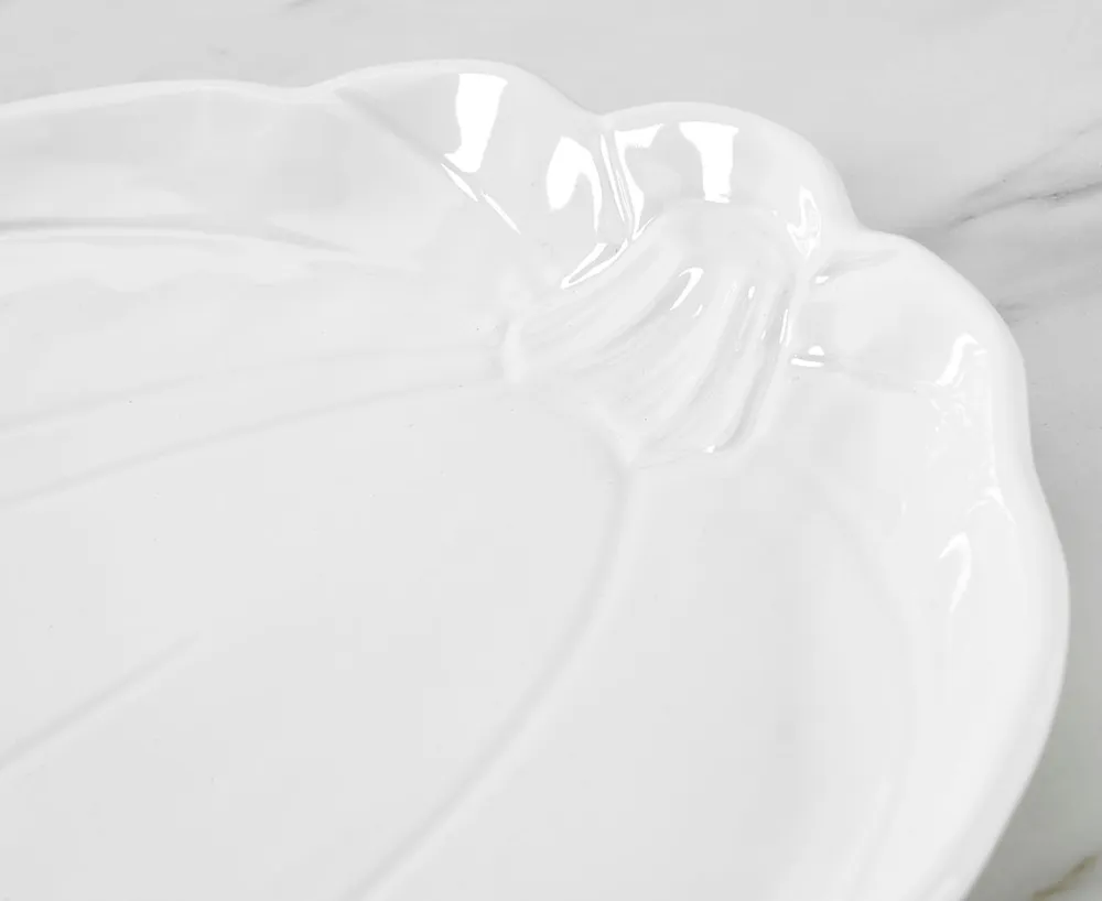 Citrouille Platter, White