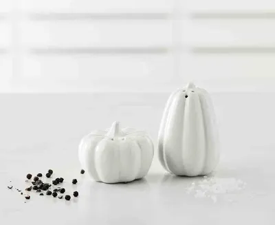 Citrouille Salt & Pepper Shaker, White