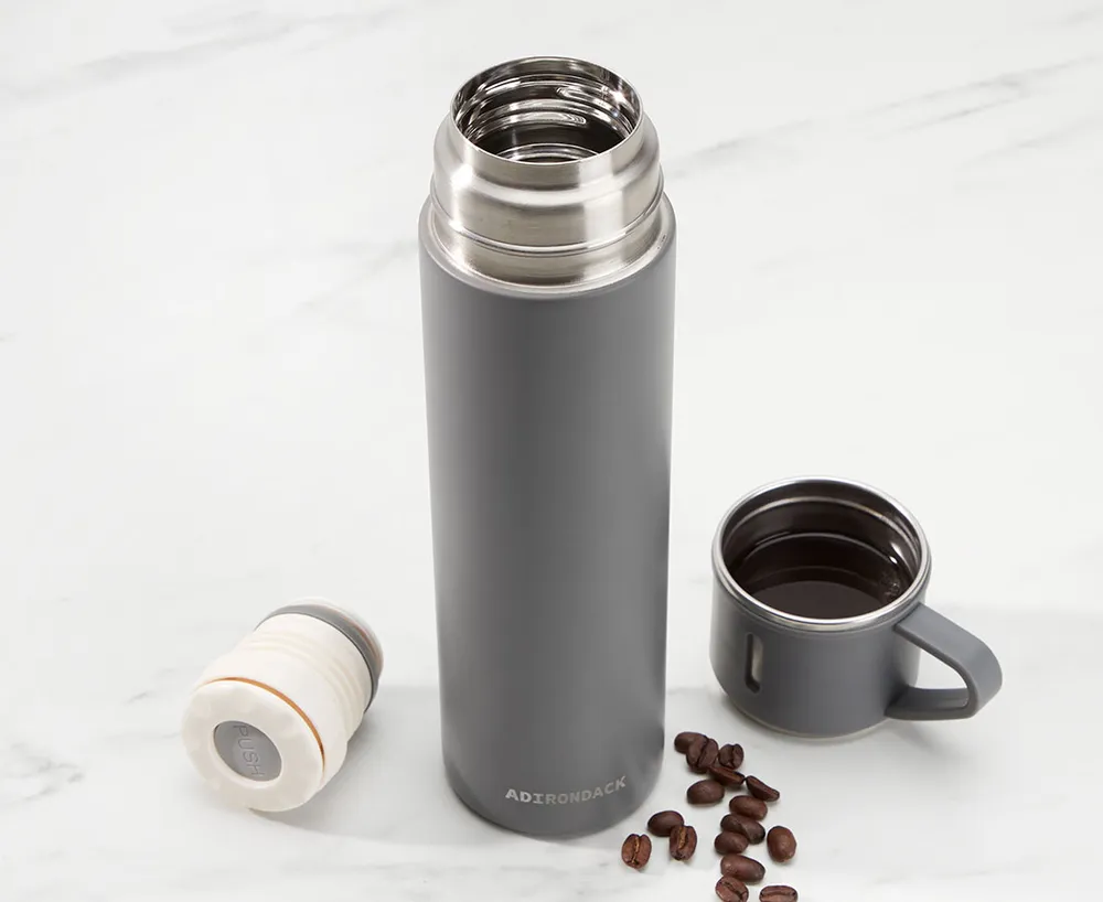 Adirondack Thermos Bottle, Grey, 600 ml