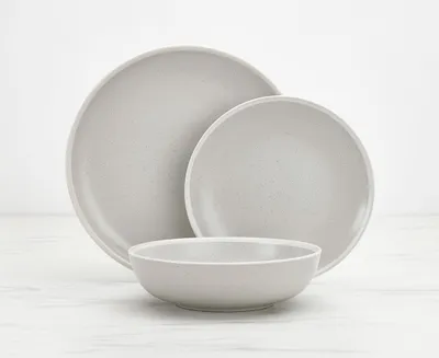 Cement Ash 12-Pc Dinnerware Set