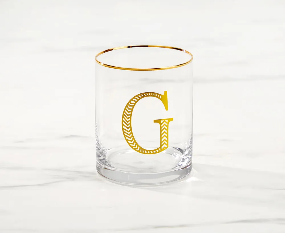 Monogram "G" Double Old-Fashion, 11 oz