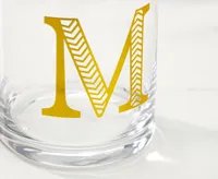 Monogram "M" Double Old-Fashion, 11 oz