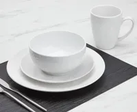 Paisley White 16-Pc Dinnerware Set