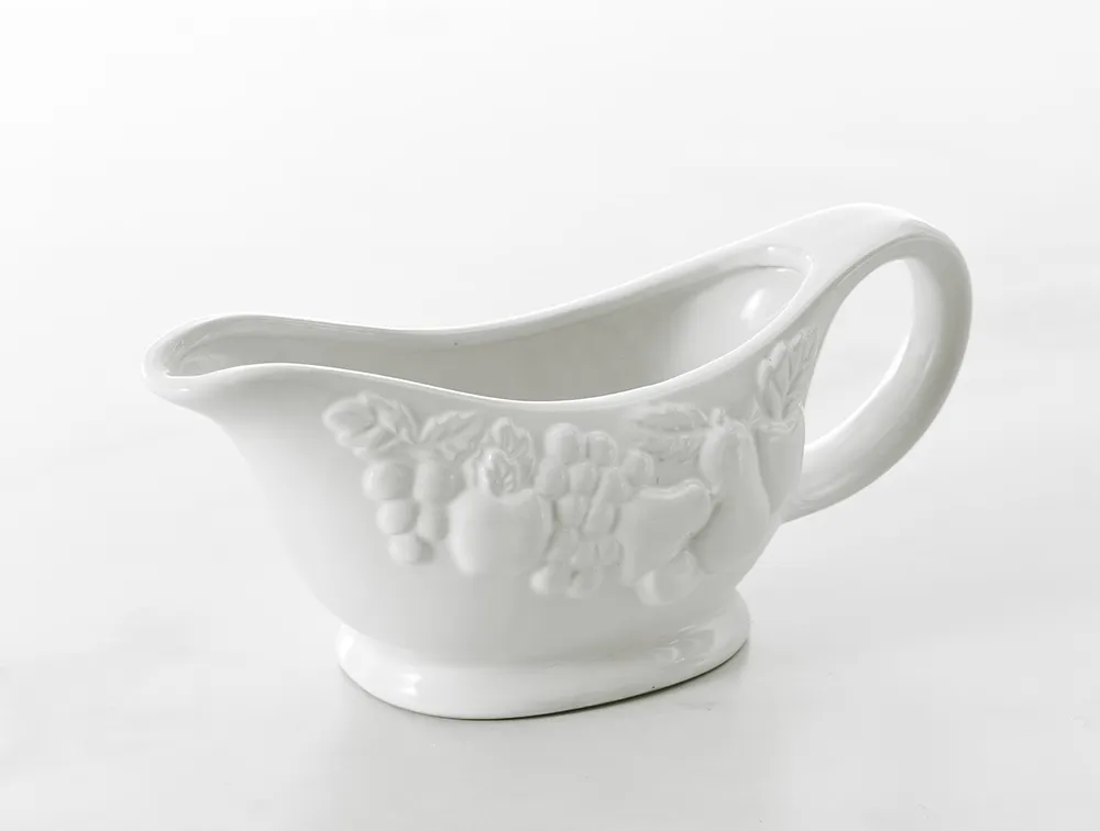 Aliya Gravy Boat, White