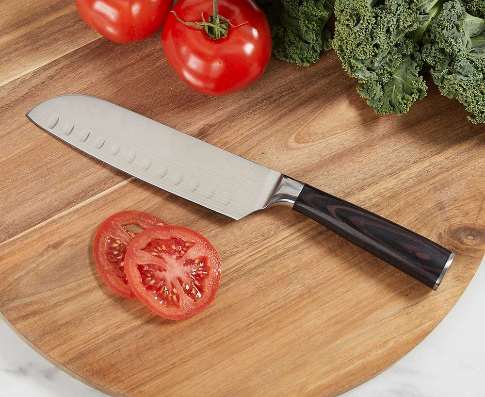 Zebrano Santoku Knife, 7"