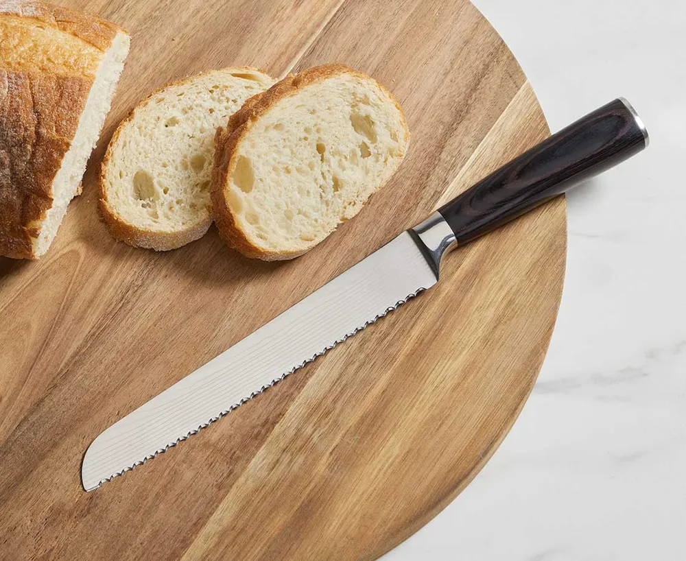 Zebrano Bread Knife, 8"