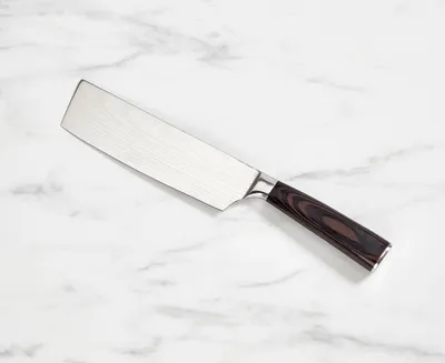 Zebrano Cleaver Knife, 7"