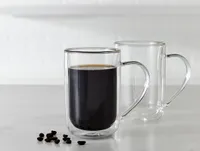 Doublico Double Wall Coffee Mugs, Set of 2, 16 oz