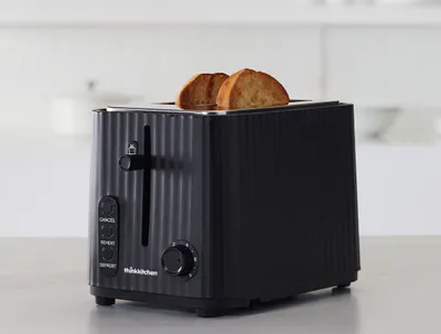 Ridge -Slice Toaster, Black