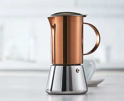 Barista Espresso Maker, 6 Cups, Rose Gold