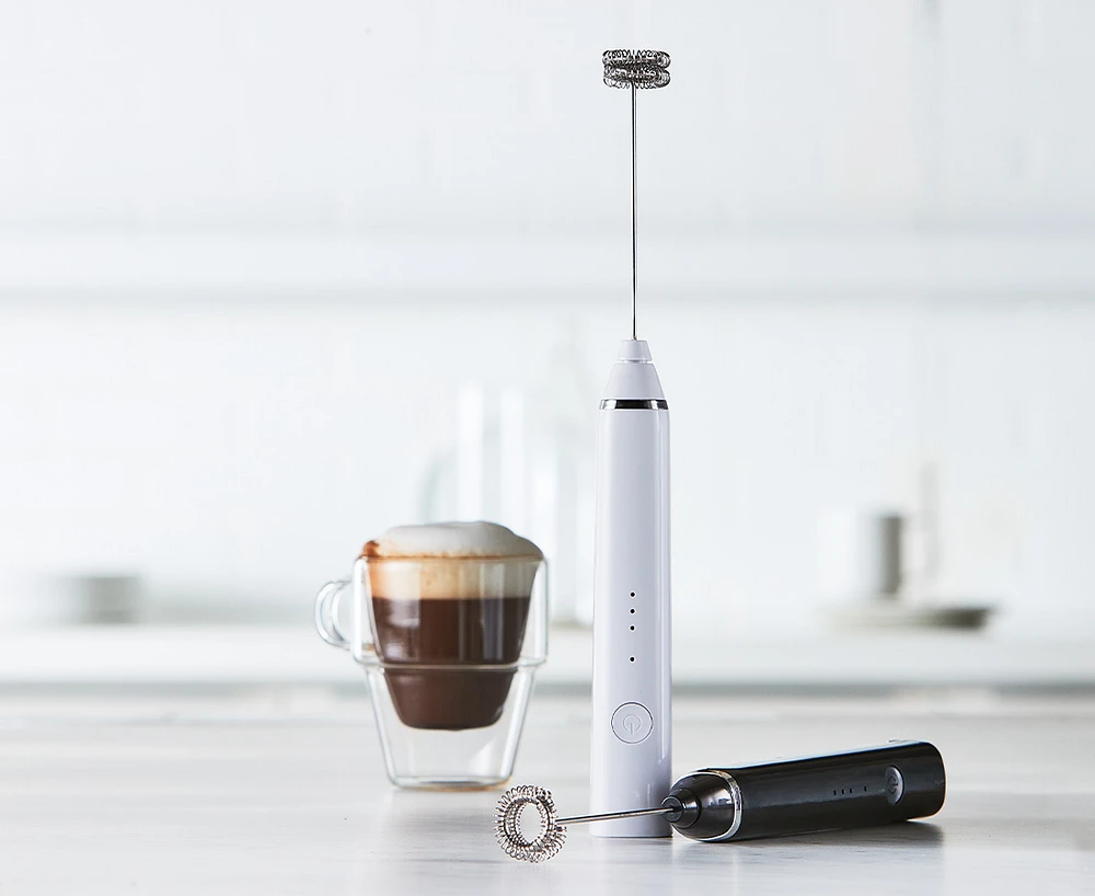 Java & Co USB Handheld Milk Frother, Black