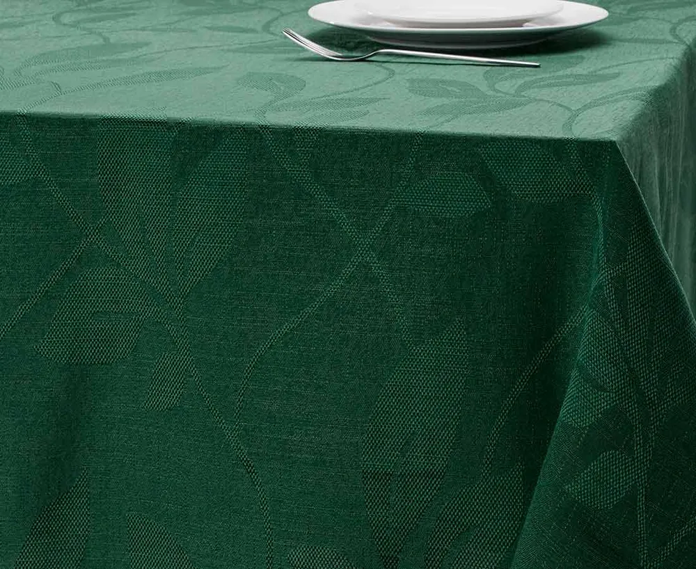 Shadow Leaf Tablecloth 58 x 84", Forest
