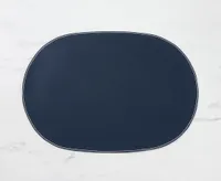 Cuero Blue Round Placemat, 45 cm