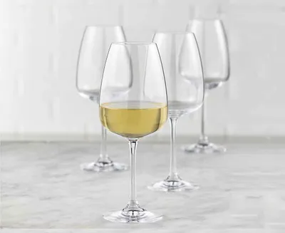 Fascino White Wine Glasses, Set of 4, 16 oz