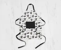 Black Coffee Adjustable Apron with Pocket