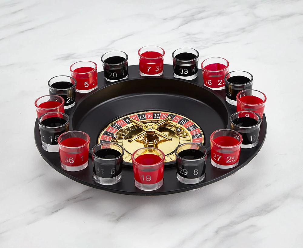 Roulette Drinking Game, 19-Pc Set