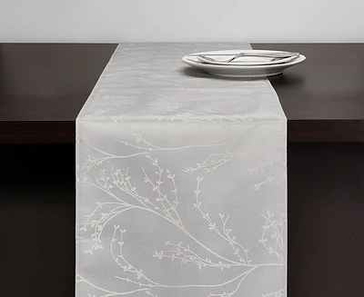 Chemin de table Hampton, gris