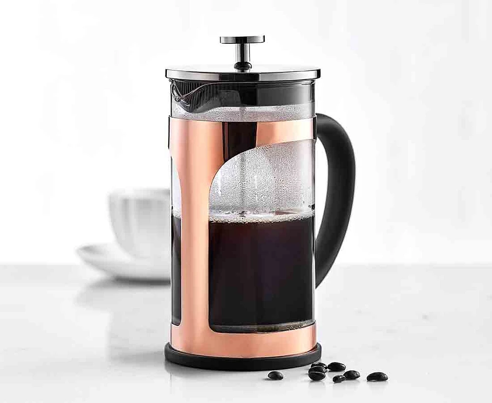 Cafetière à piston Java & Co , 1 L, rose doré