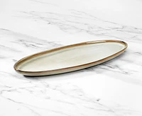 Assiette ovale Sandstone, 30 cm